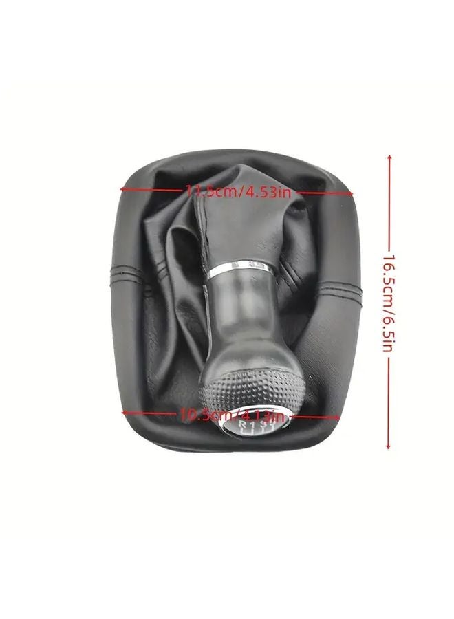 Red 5 Speed Manual Transmission Gear Shift Knob Gaiter For Volkswagen Golf Passat Lupo - Image 2